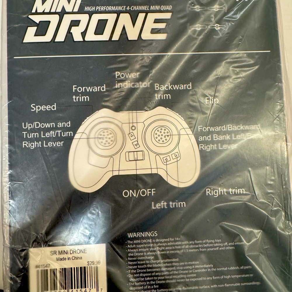 SOLARAY Mini Drone High Performance 5-channel Mini Quad- NWT